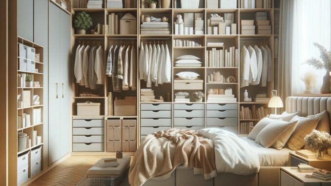 Comment faire des rangements dans une chambre ?